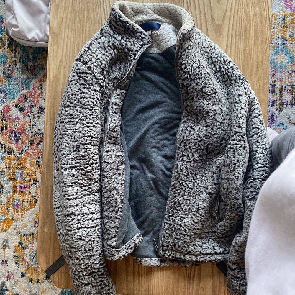 Grey Teddy jacket - Picture 2 of 2